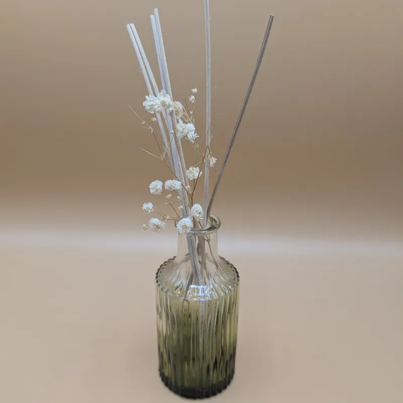 Green Ribbed Reed Diffuser - Large