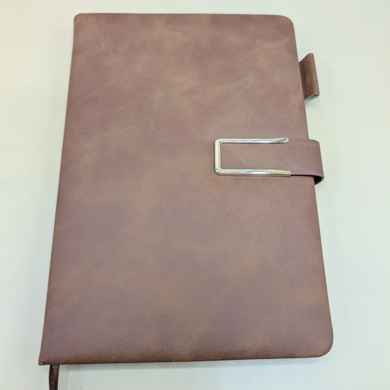Magnetic Close Notebook - Brown