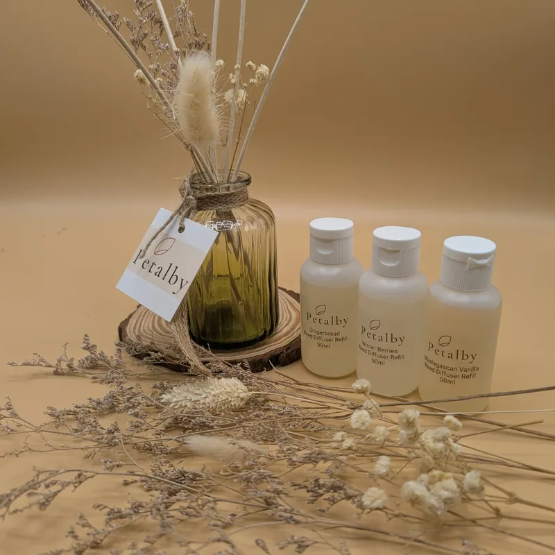 Reed Diffuser Gift Set - Ribbed - Green — Petalby